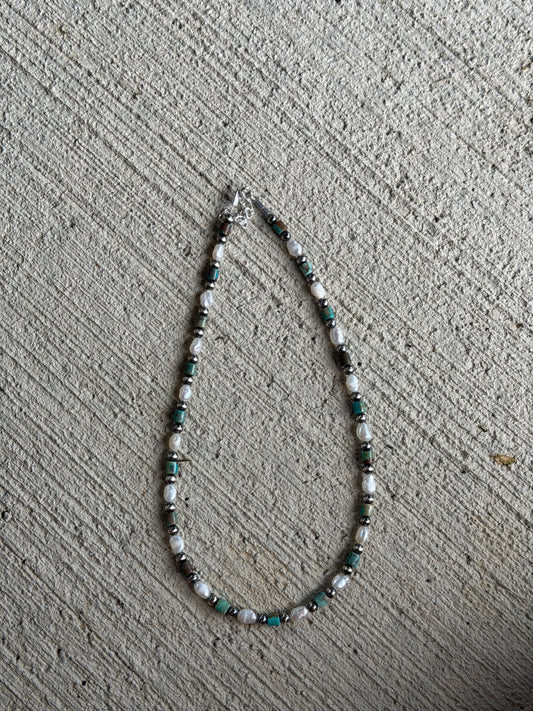 15-16.5" Freshwater & Turquoise