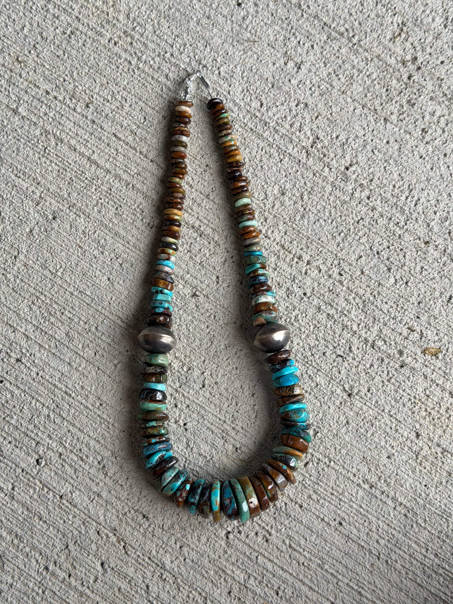17.5-19" Genuine Turquoise & Handmade Saucer