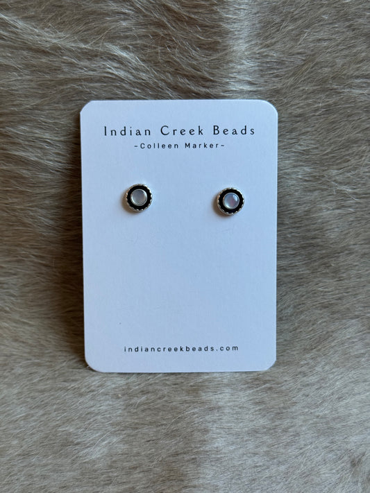 Mother of Pearl Sterling Studs
