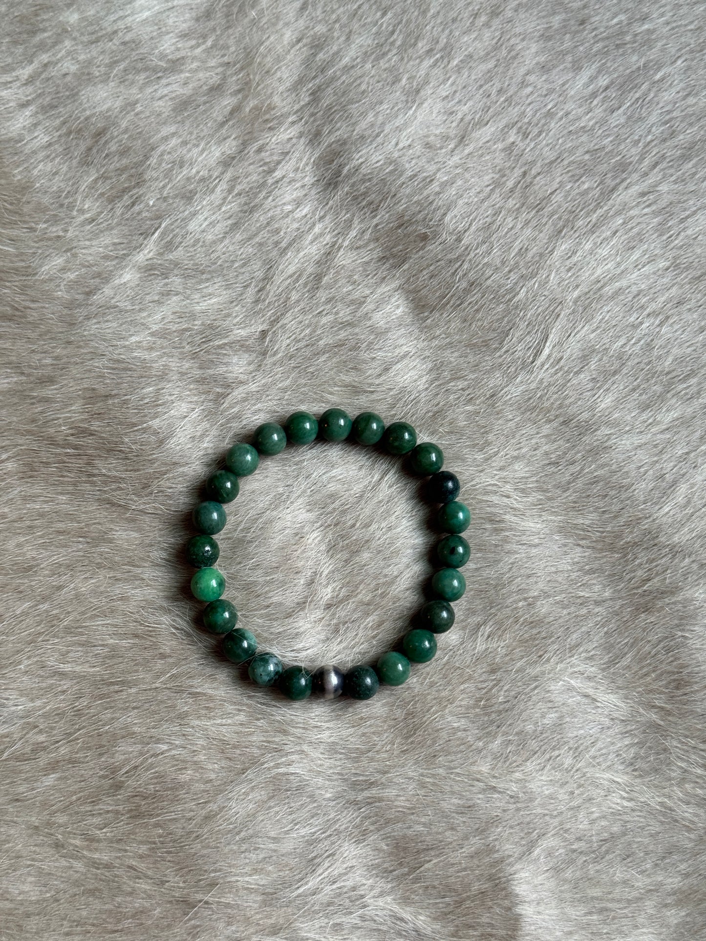 Gemstone & Pearl Stretchy Bracelet