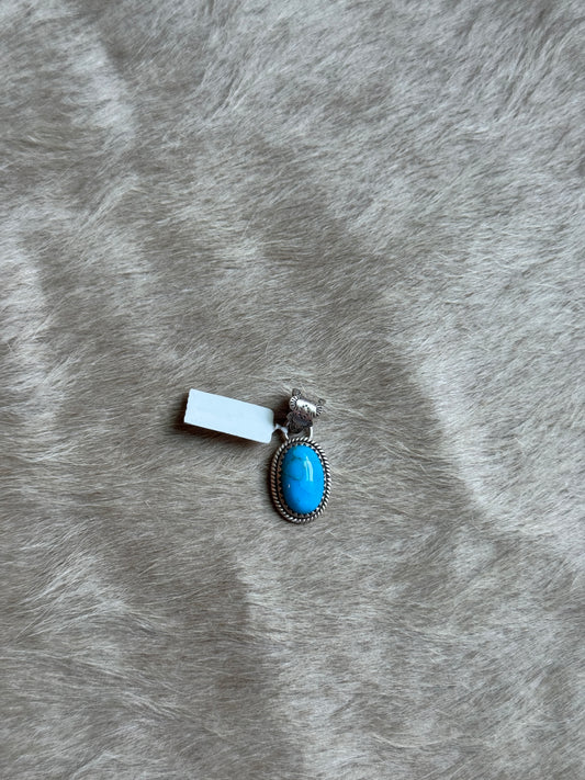 Kingman Turquoise Wire Pendant