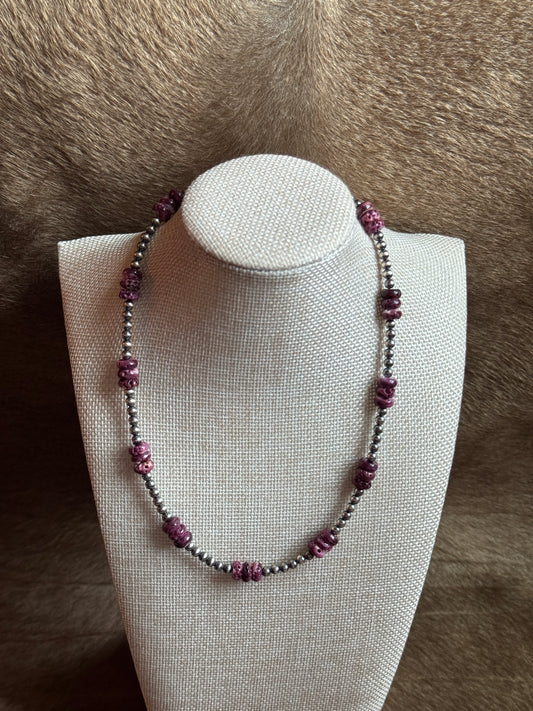 17-18.5" Pearl & Purple Spiny