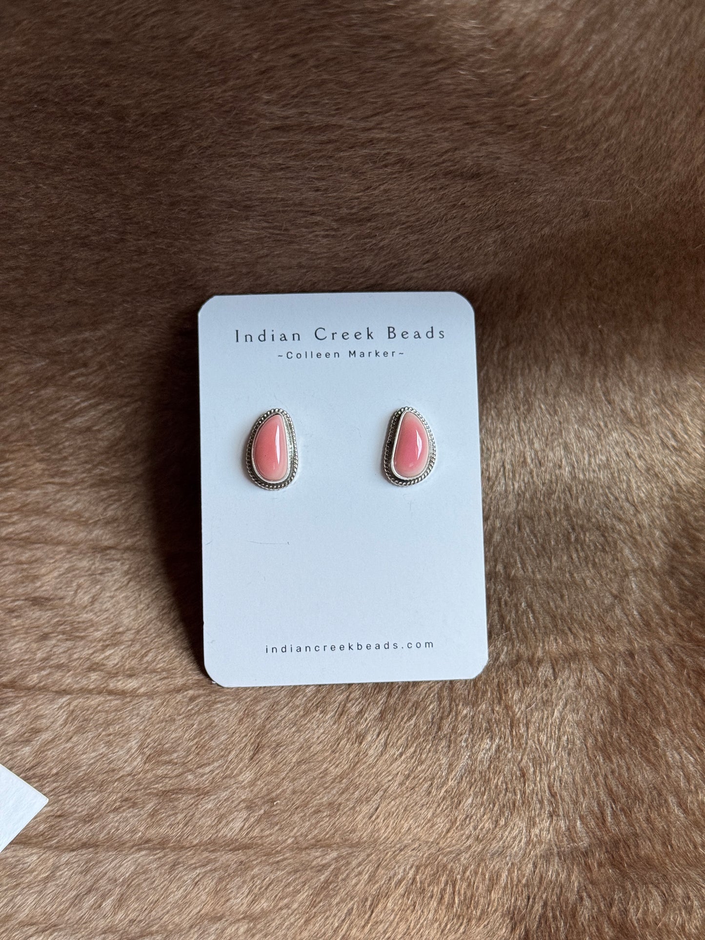 Pink Conch Earrings