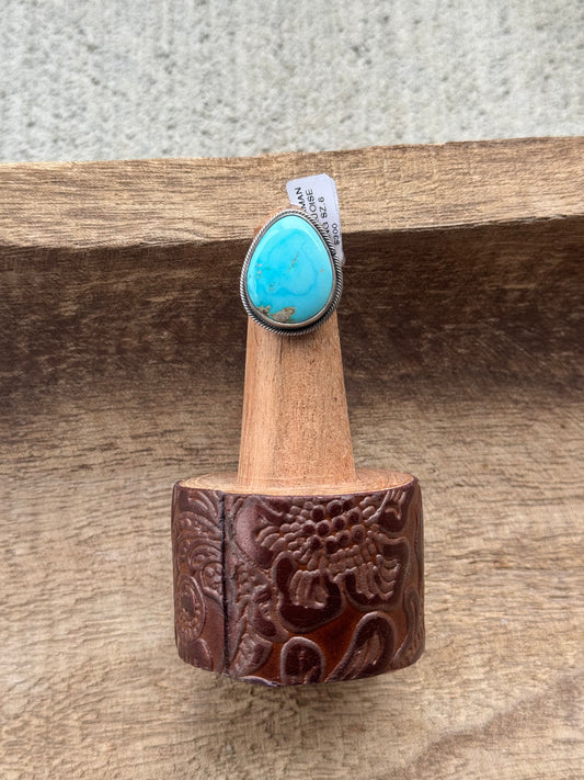 Sz 6 Kingman Turquoise Ring