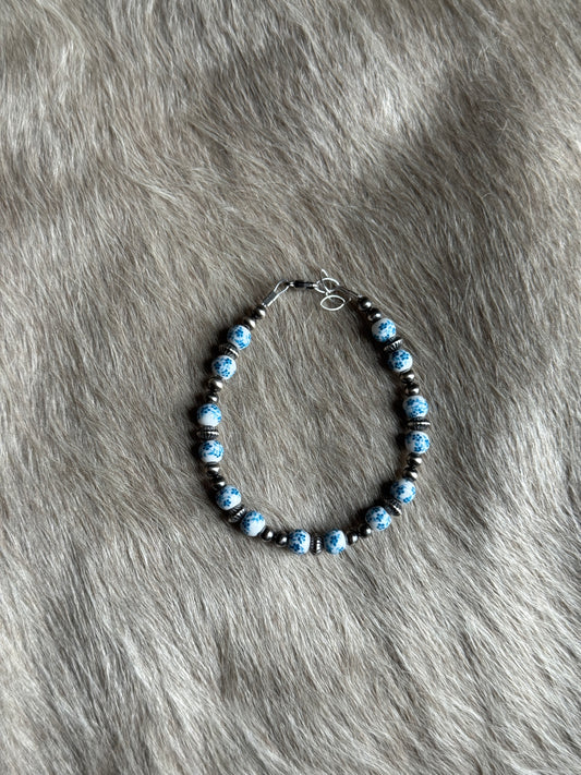 7-7.5" Blue Floral China