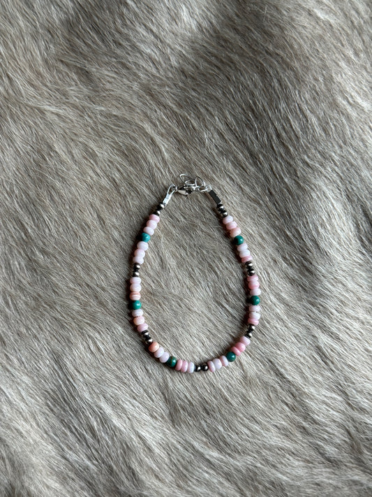 7-7.5" Pink Conch & Turquoise