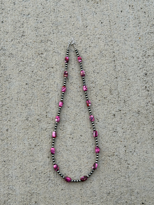 19.5-21" Pearl & Pink Dahlia