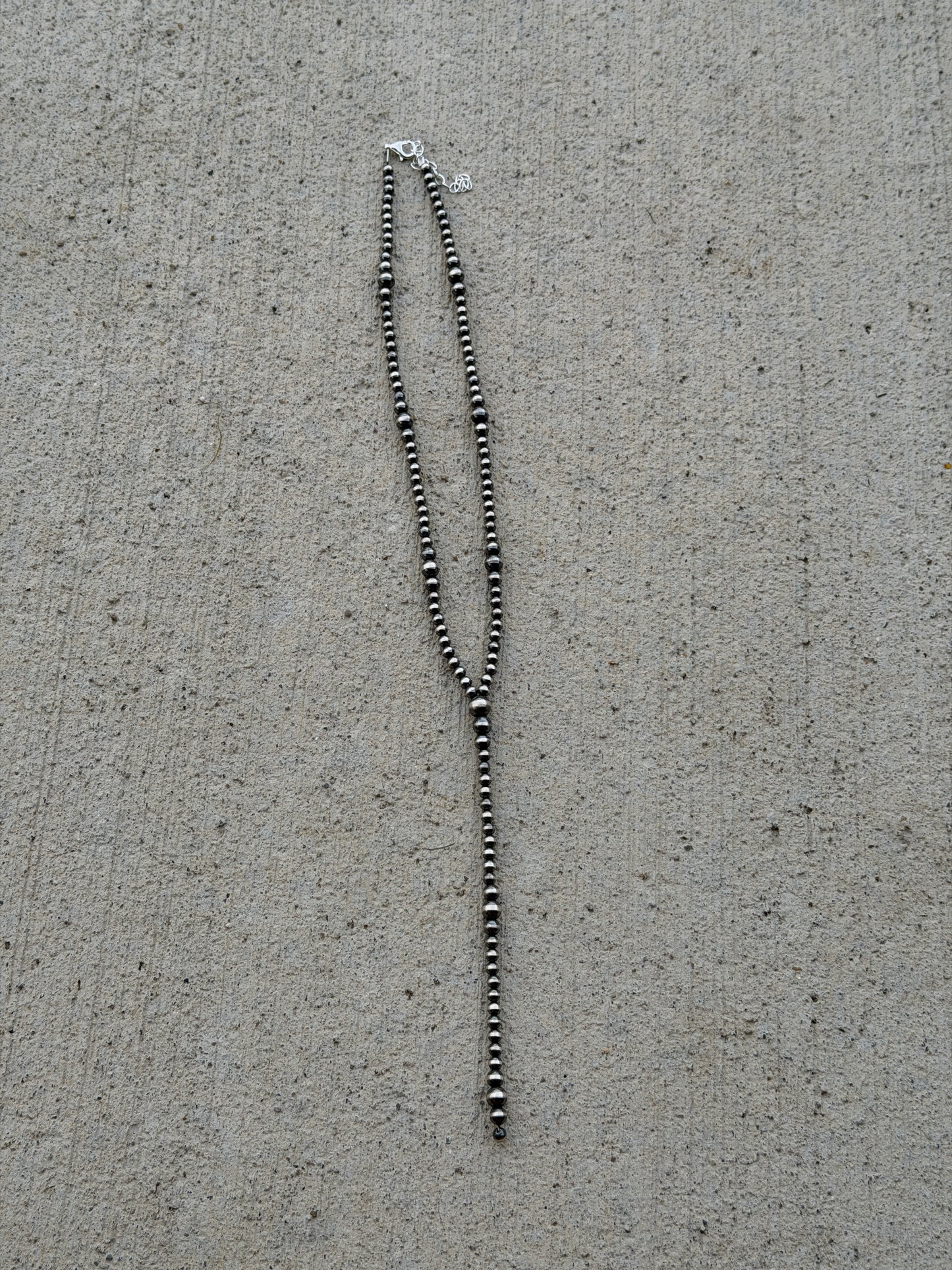 16.5-18" 4-6mm Sterling Pearl Lariat