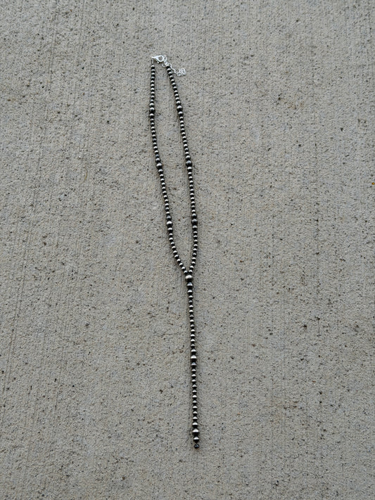 16.5-18" 4-6mm Sterling Pearl Lariat