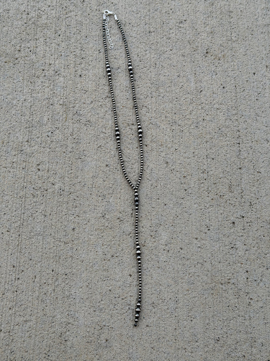 18-20" 3-6mm Pearl Lariat