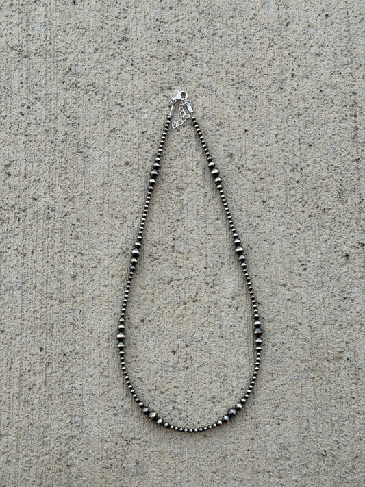 18.5-20" 3-6mm Sterling Pearls