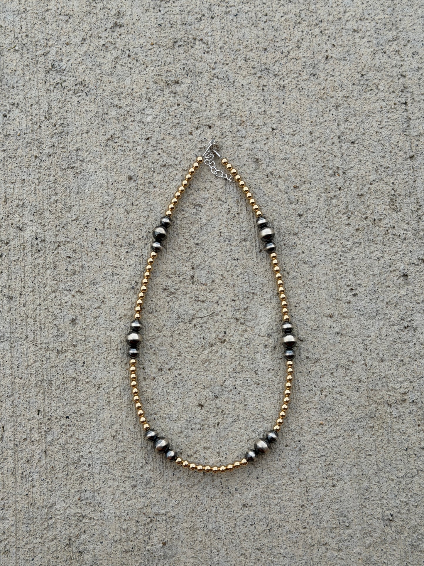 15-17" 4mm Gold & 6-8mm Pearl