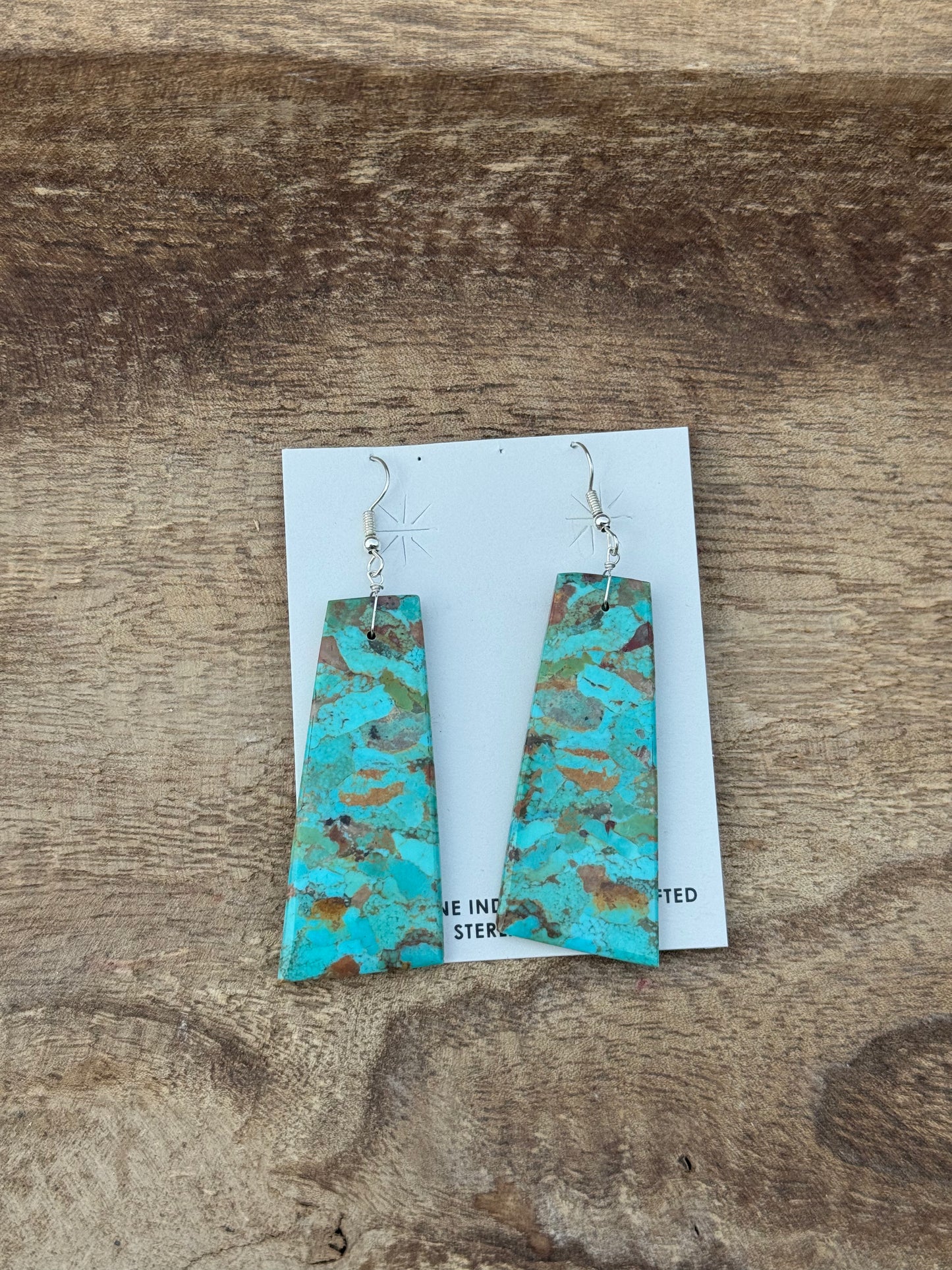 Turquoise Slab Earrings