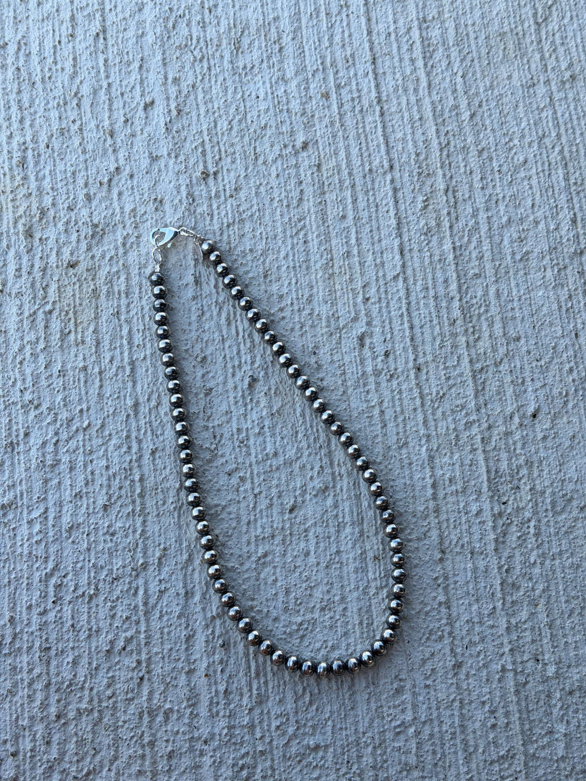 16" 6mm Silver PLATED pearls