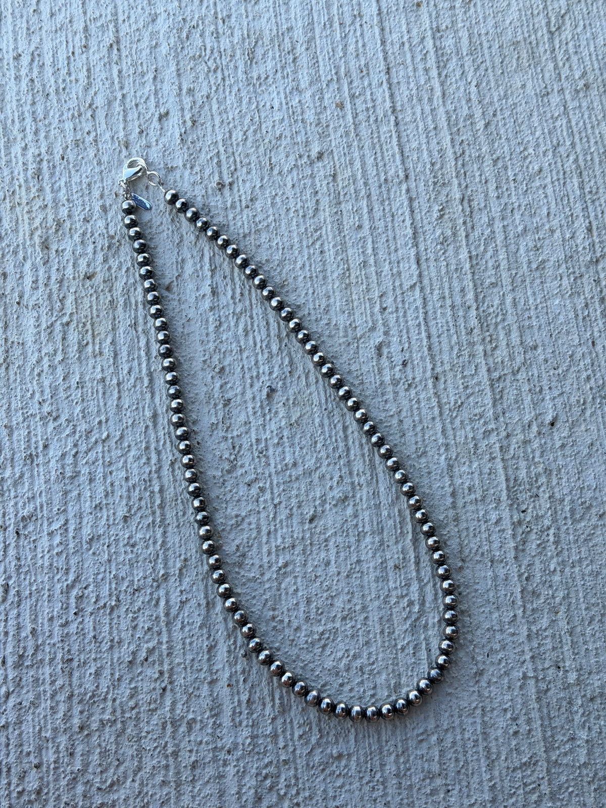 20" 6mm Silver PLATED pearls