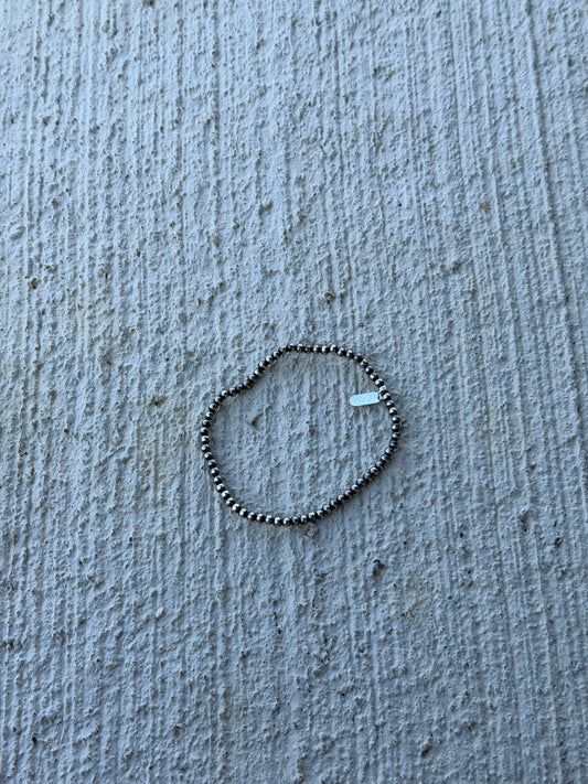 3mm Silver Plated Stretchy