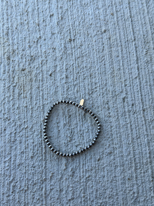 4mm Silver Plated Stretchy