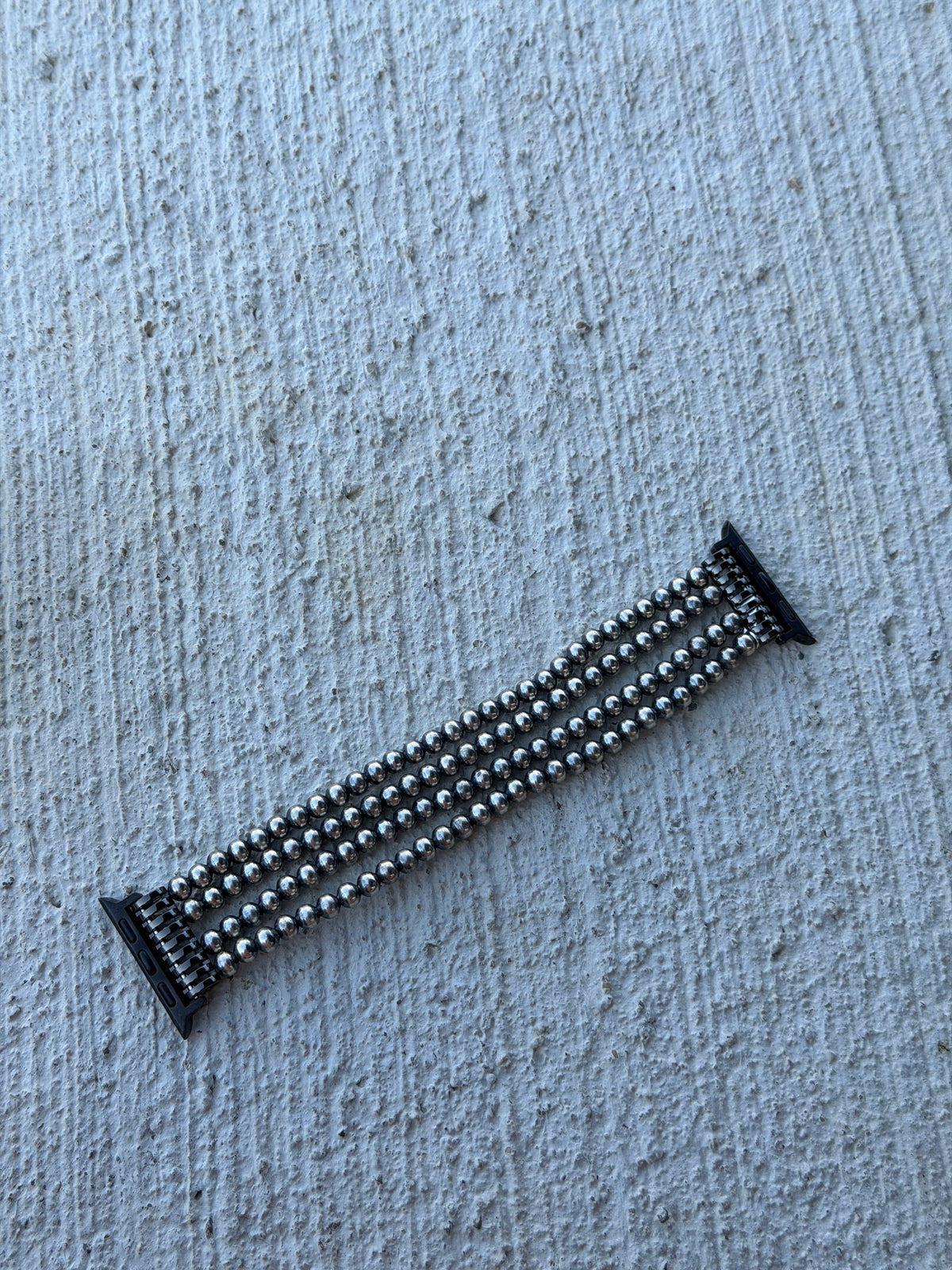 7" Silver Plated Apple Watch Band