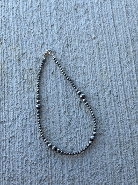 14" 4-8mm Silver PLATED