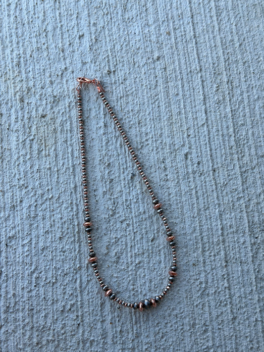 16" 3-8mm Silver PLATED & Copper