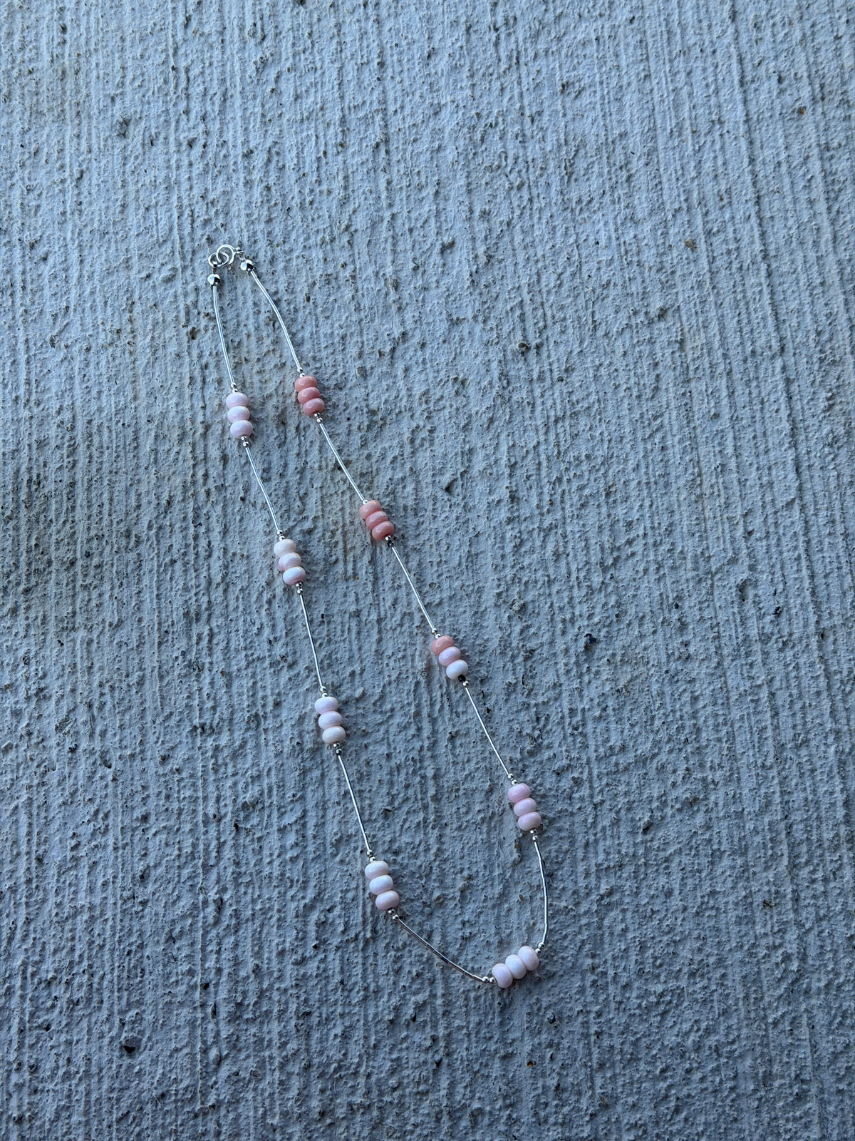 17" Liquid Silver & Pink Conch