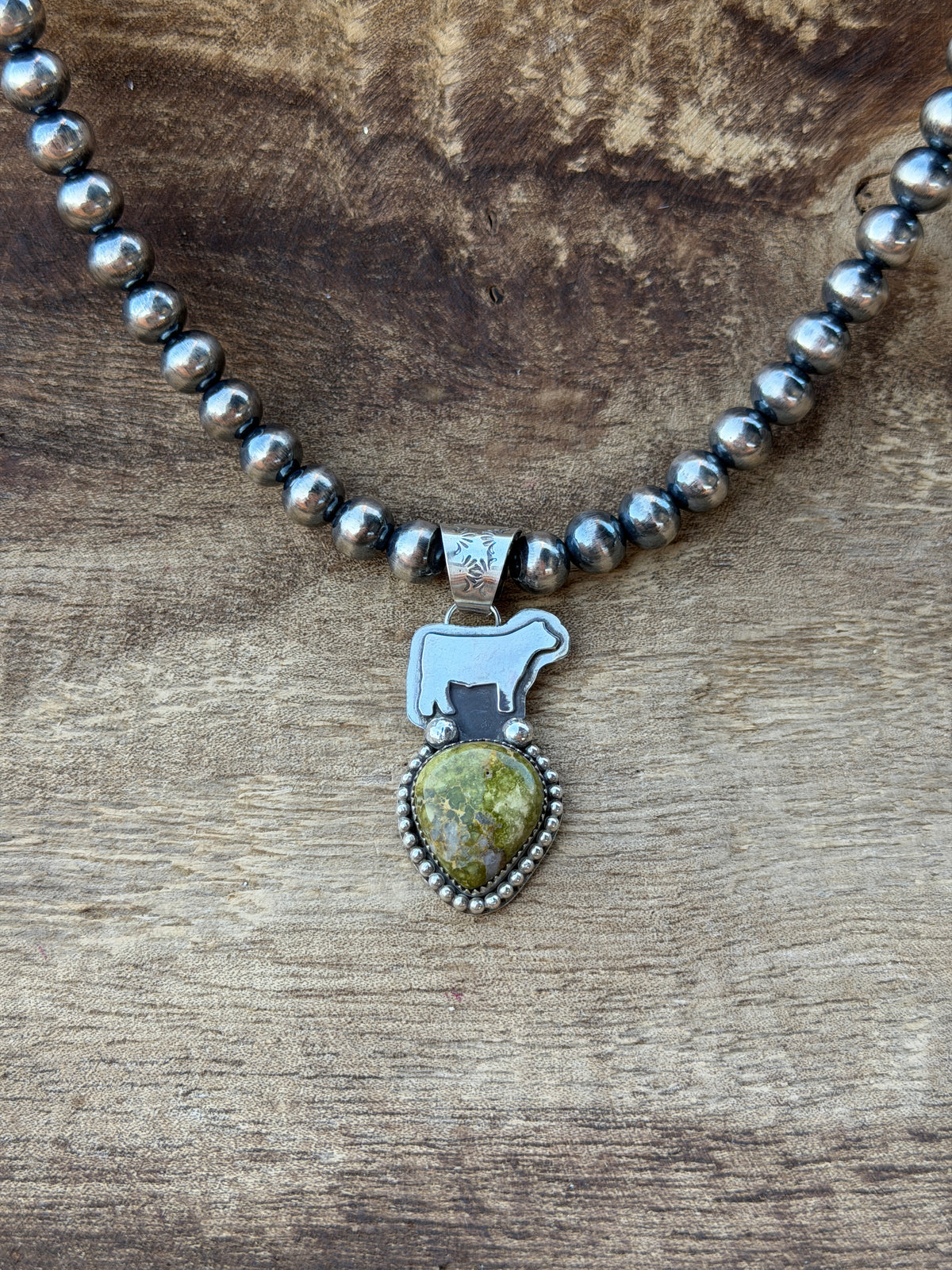 Turquoise Steer Pendant