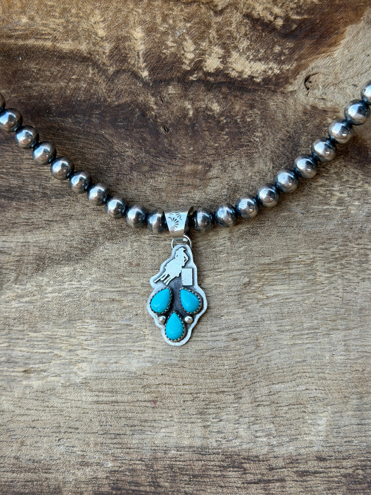 3 stone Barrel Racer Pendant