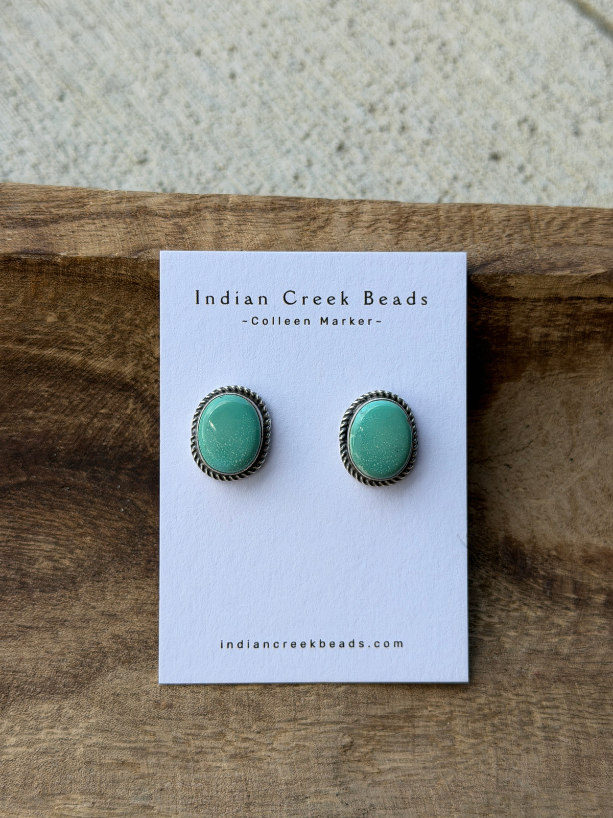 Green Turquoise Earrings