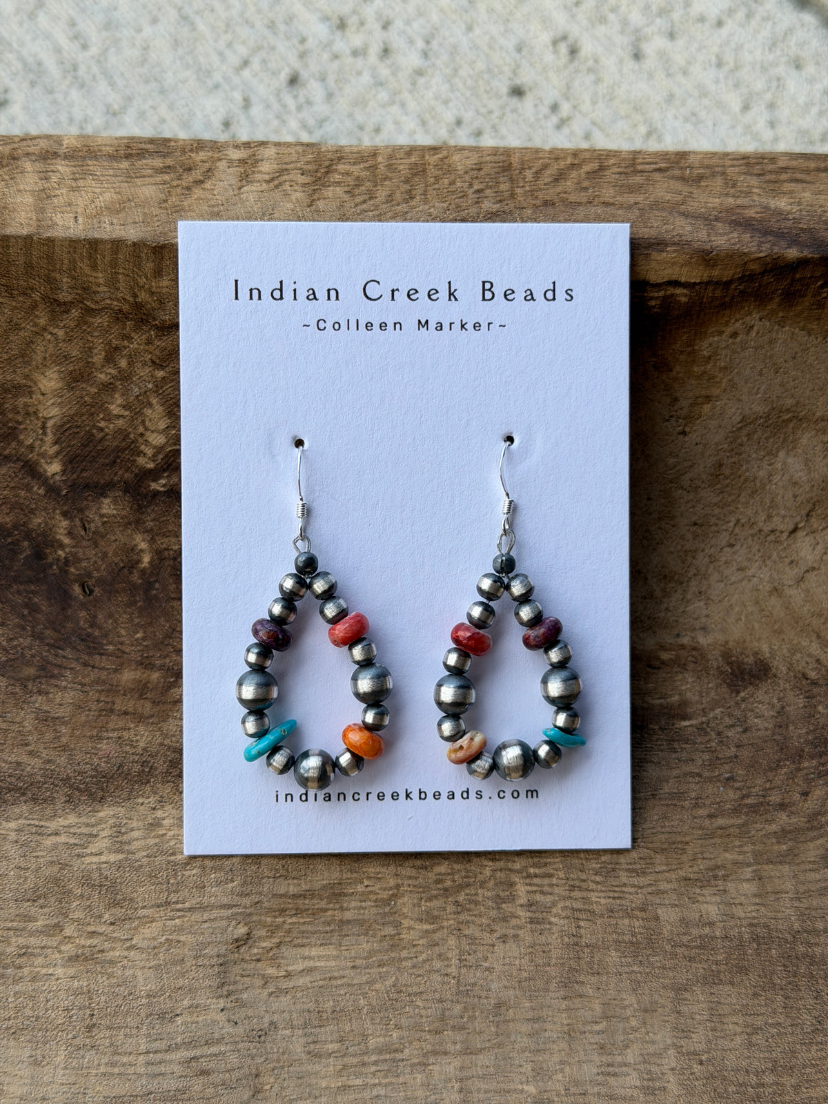 Sterling Pearl & Rainbow Earrings