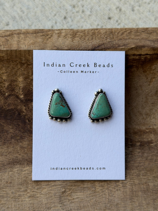 Green Turquoise Detail Earrings