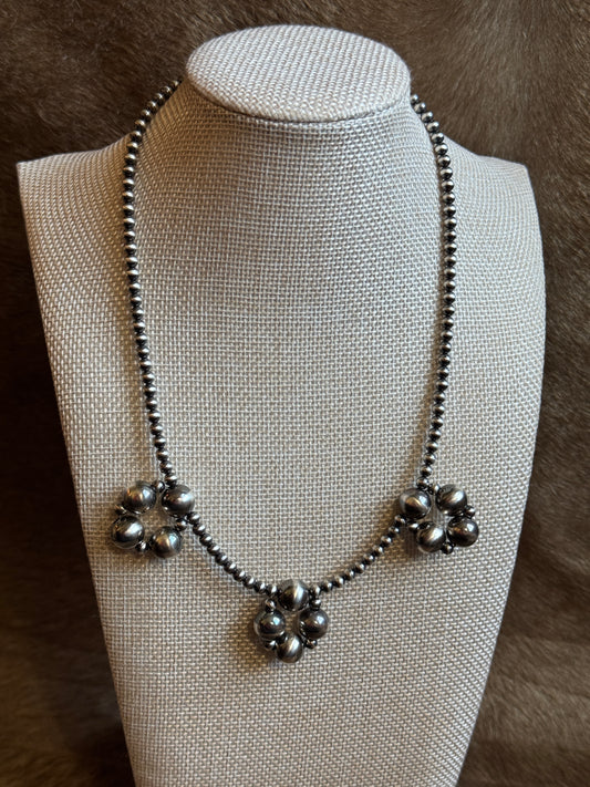 17.5-19" Triple Loop Sterling Pearls