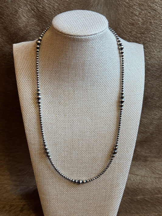 21-22.5" 3-6mm Sterling Pearl