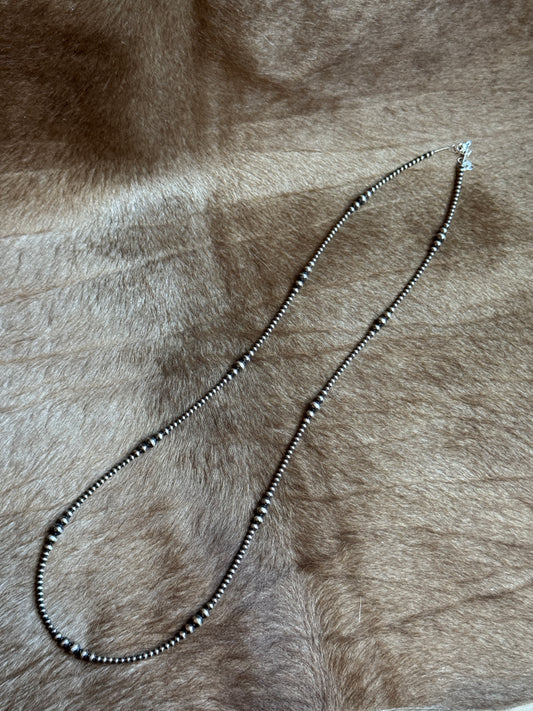 31-32.5" 3-6mm Sterling Pearl