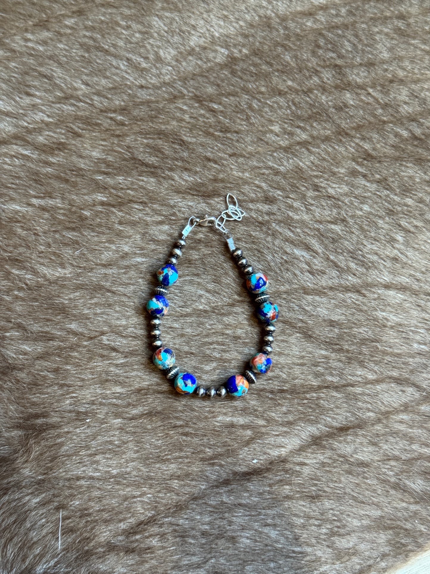 6.5-7.5" Kingman Spiny Blue Lapis