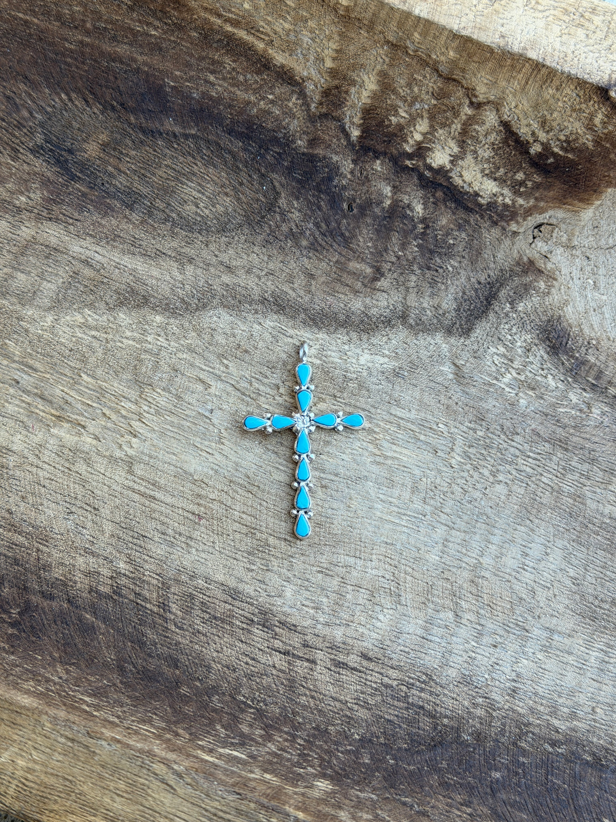 Turquoise Cross Pendant