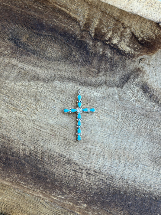 Turquoise Cross Pendant