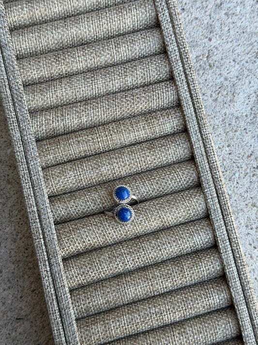 Blue Lapis Adjustable Ring