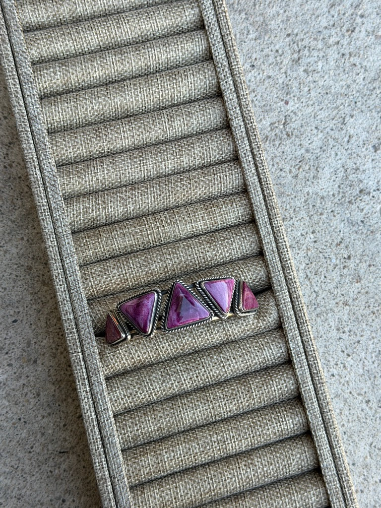 Purple Spiny Statement Cuff
