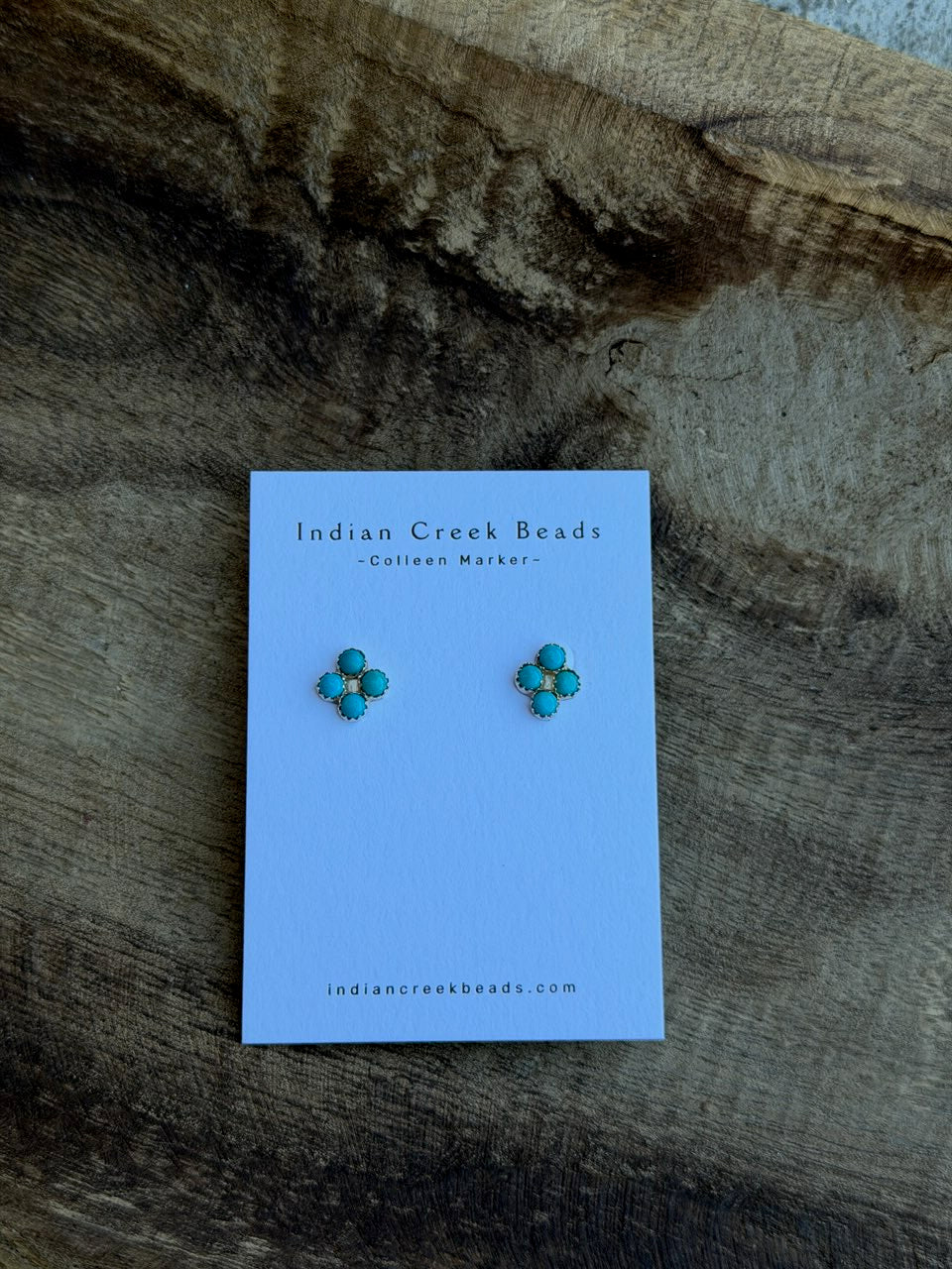 4 stone Turquoise Earrings