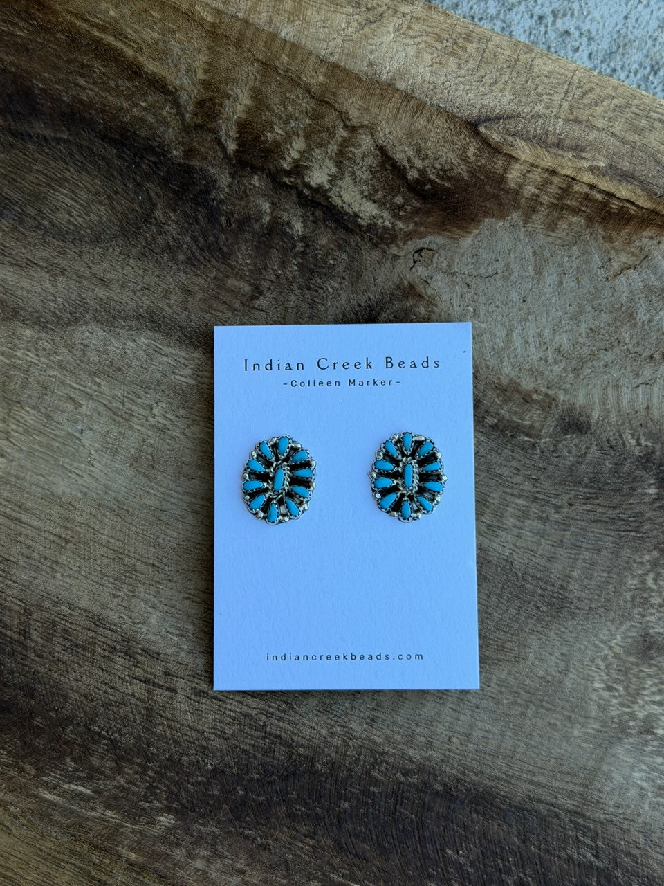Kingman Turquoise Cluster Earrings