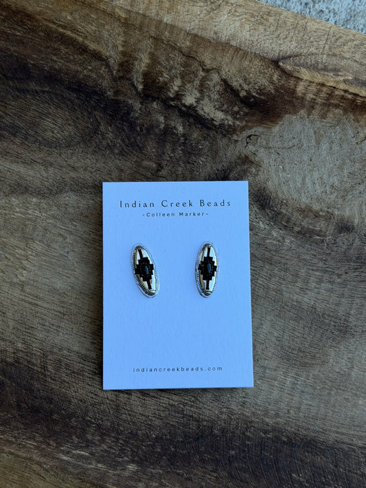 Black Onyx Shadowbox Earrings