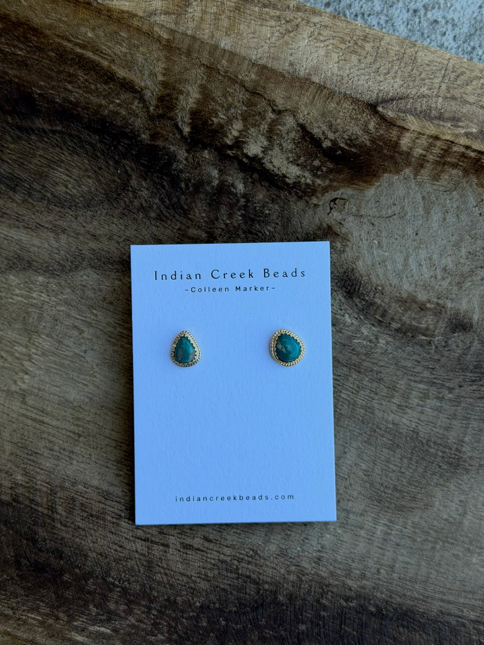 Gold Plated & Turquoise Earrings