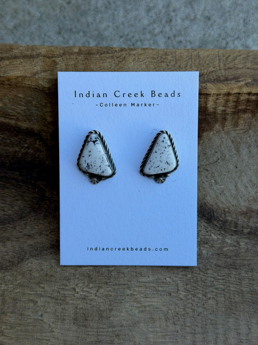 White Buffalo Earrings