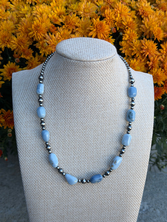 16.5-18" Blue Opal