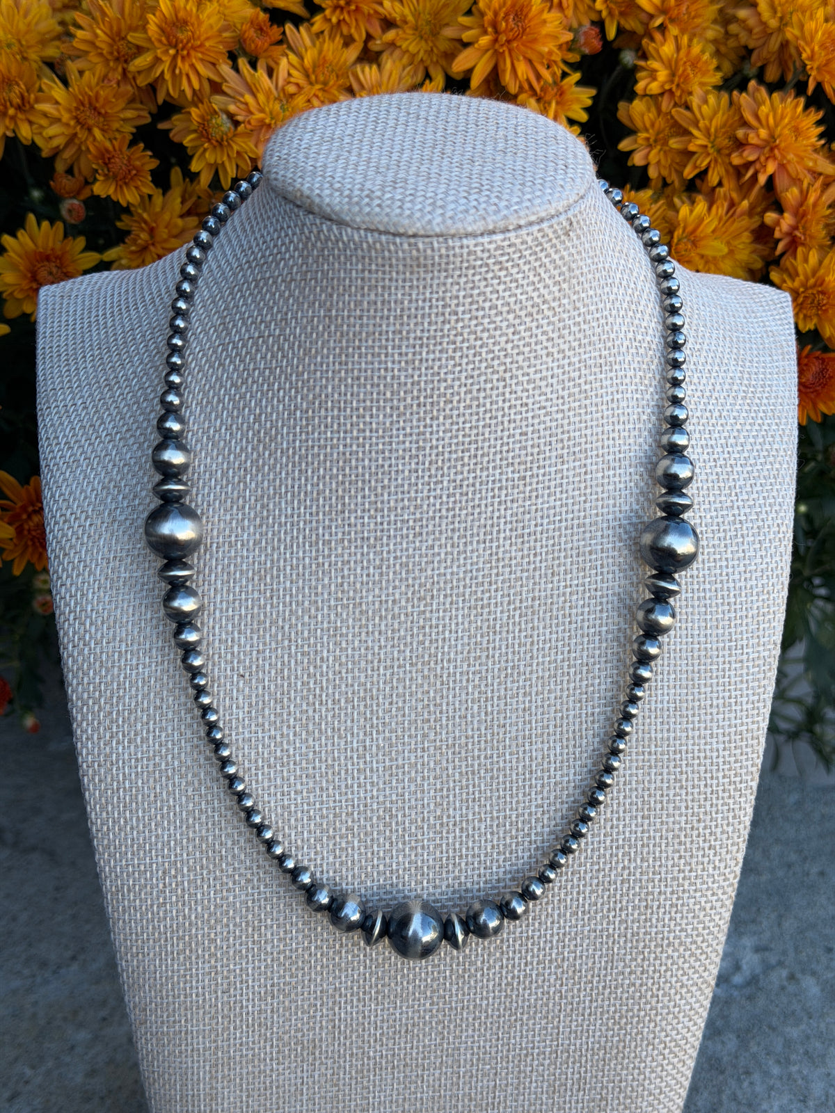 17.5-19" 4-12mm Sterling Pearl