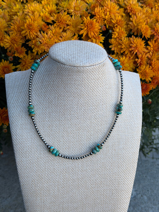 15-16.5" Pearl & Turquoise