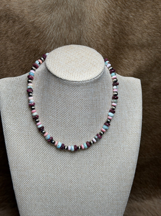 14-15.5" Purple Spiny, Larimar, Conch