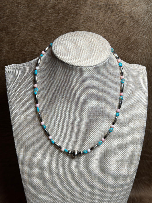 16.5-18" Pink Conch & Blue Ridge