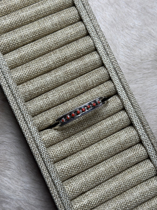 Zuni Coral Stacker Cuff