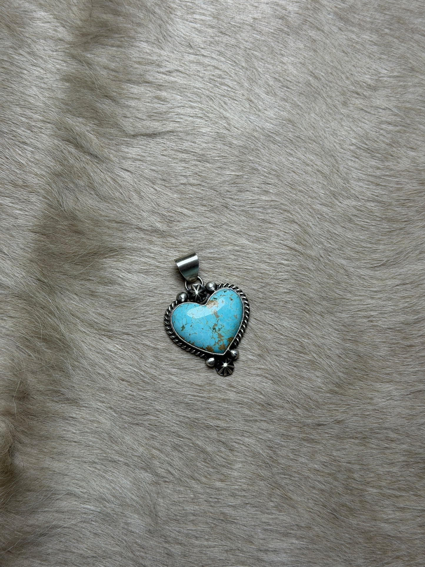#8 Turquoise Heart Pendant